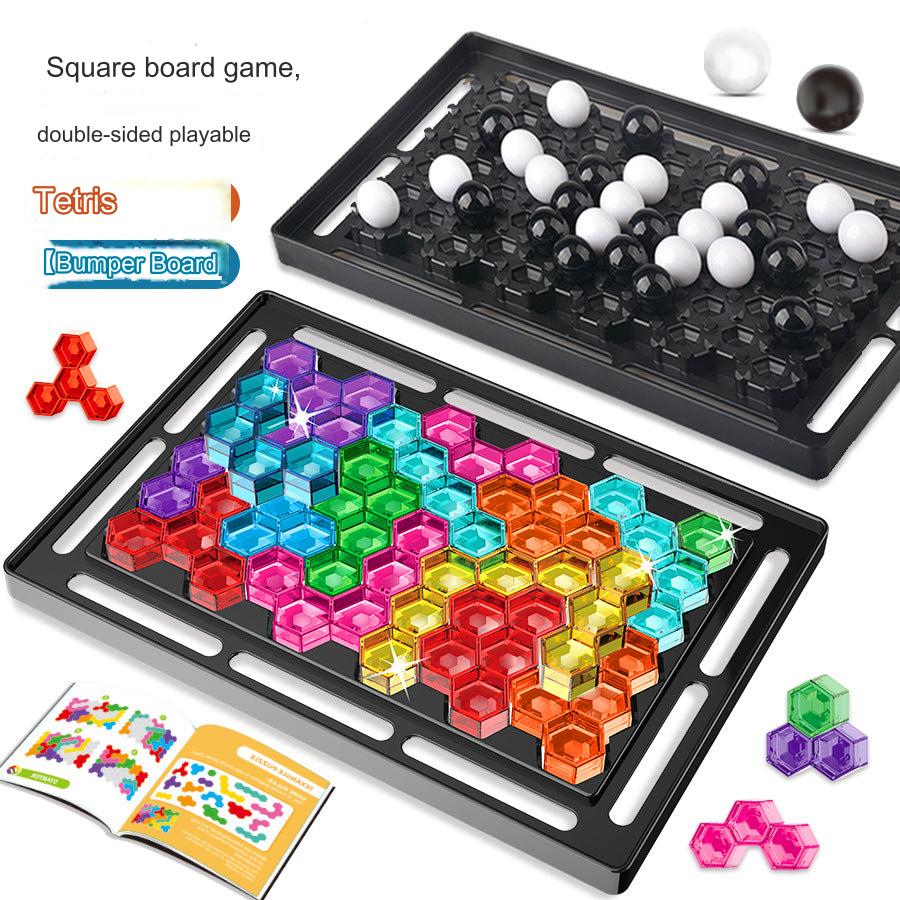 Push chess game pieces on board
