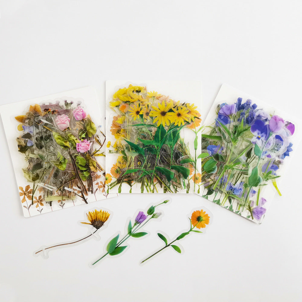 Premium Floral Sticker Set image of tulip stickers