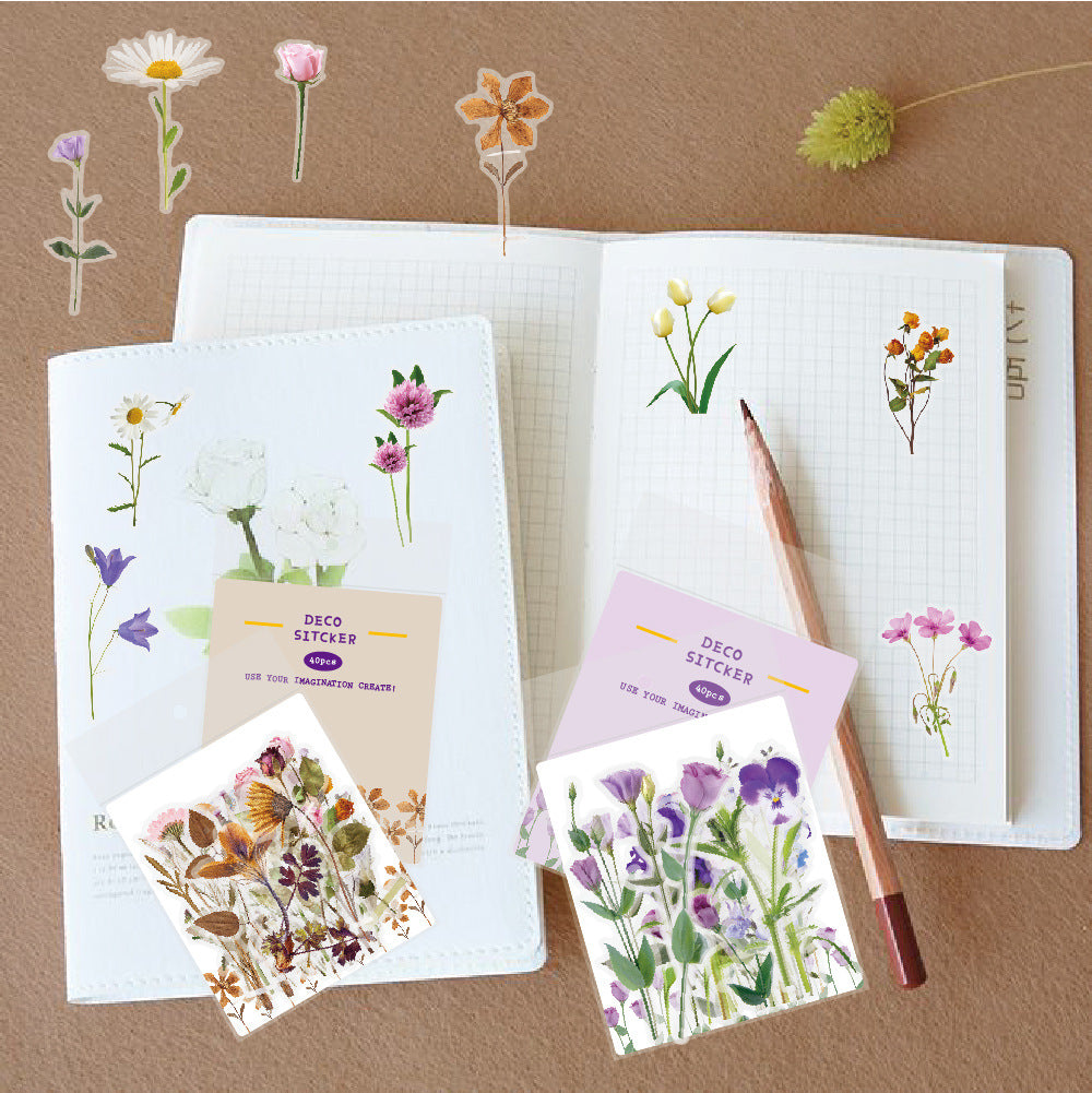 Colourful floral sticky notes for DIY projects