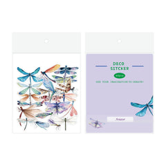 Transparent Tulip Stickers displayed on a notebook