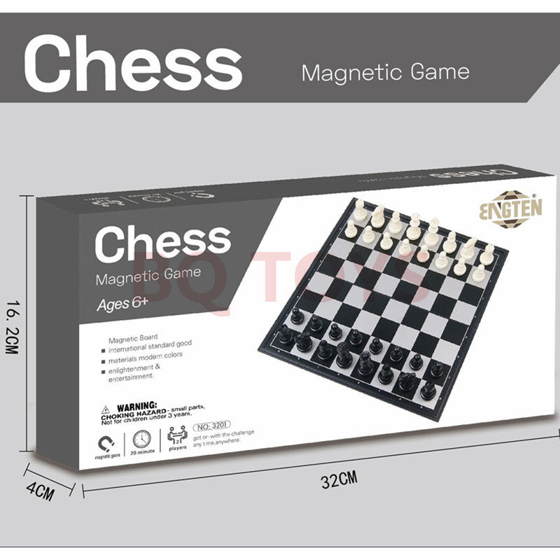 Chessboard with pieces neatly arranged
