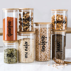 Organised pantry showcasing label usage