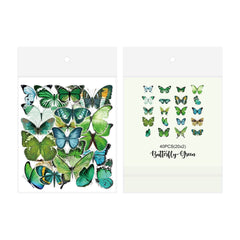 Vintage butterfly sticker set 10