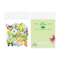 Vintage butterfly sticker set 3