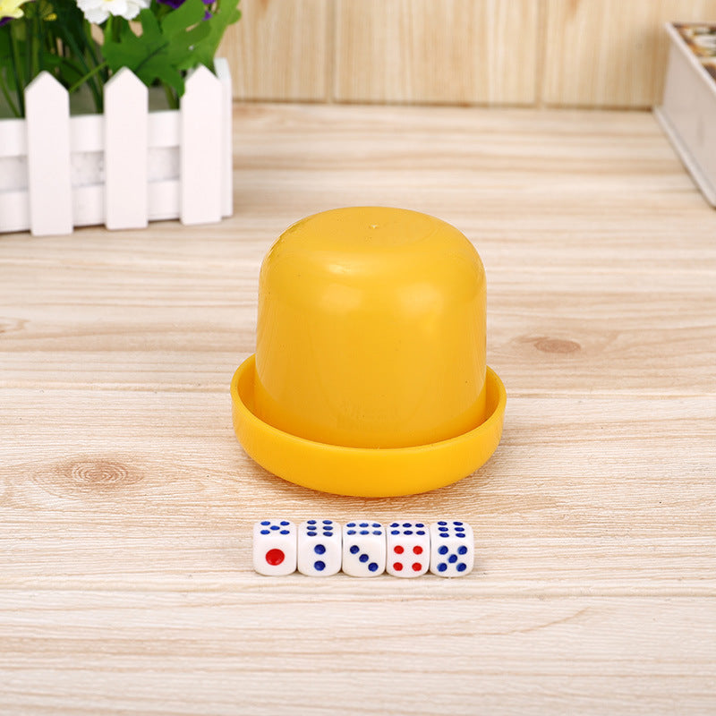 Vibrantly designed dice cup set for parties