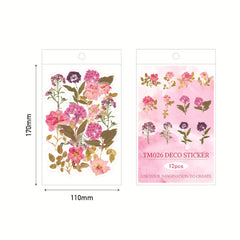 Pack of floral stickers for crafting