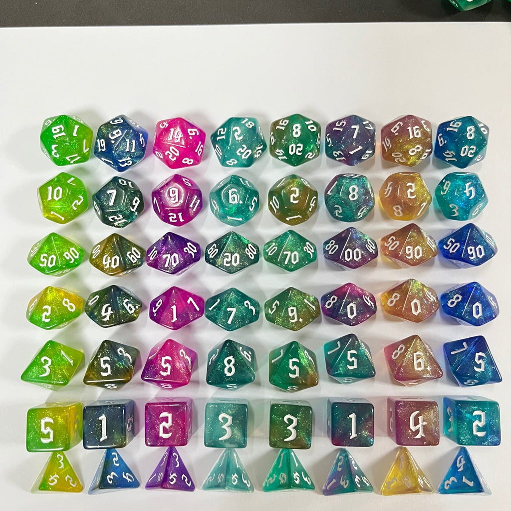 Chameleon double-colour dice set image 10