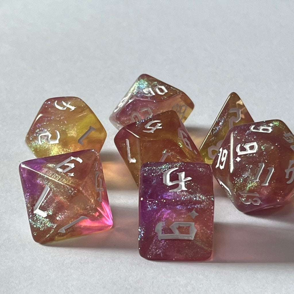 Chameleon double-colour dice set image 5