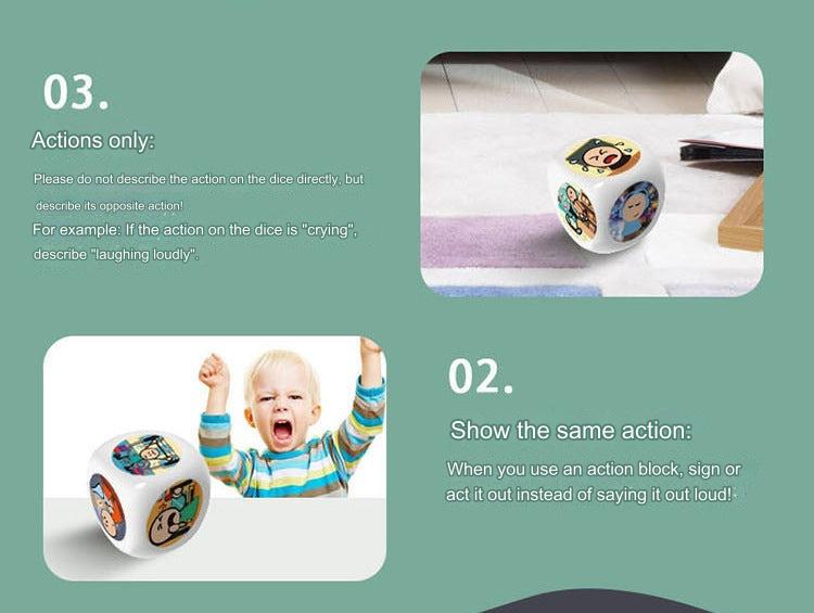 Components of the Creative Story Dice game