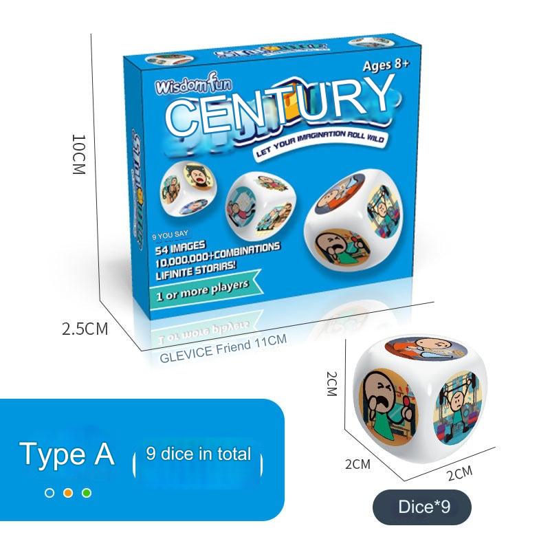 Close-up of Creative Story Dice icons