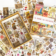Decorative papers from the vintage-inspired sticker set