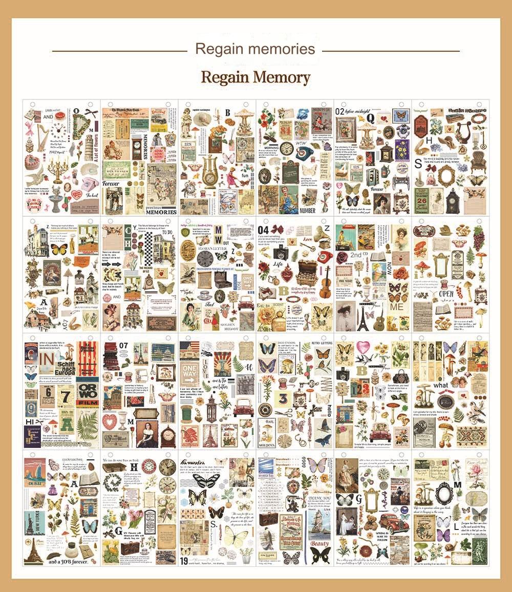 Creative crafting ideas with vintage stickers