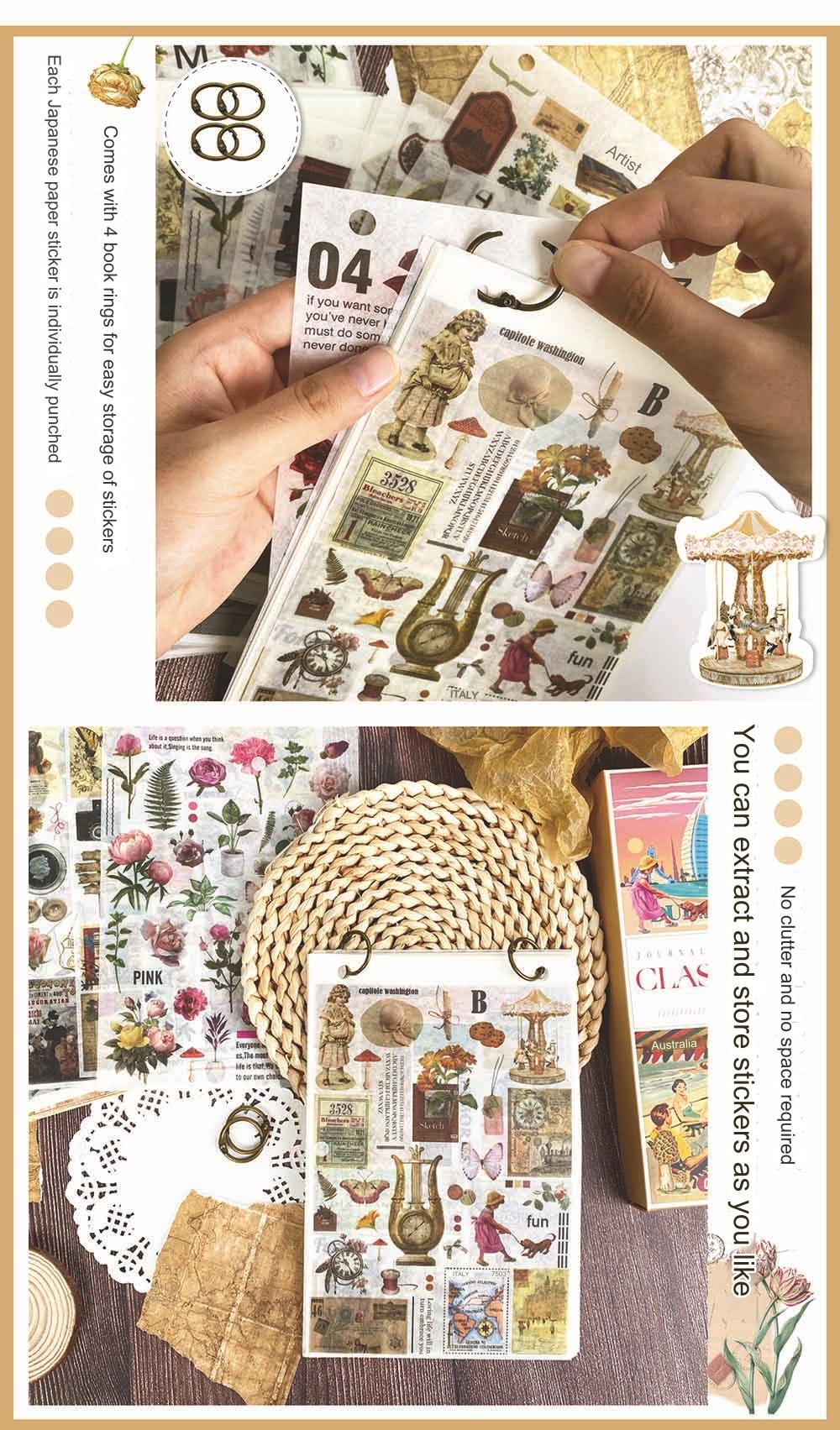 Beautifully arranged journaling supplies for crafting