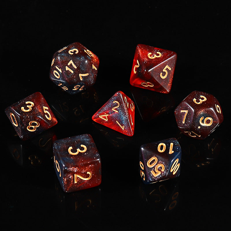 Close-up of starry design on gaming dice image 3