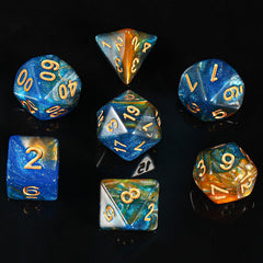 Close-up of starry design on gaming dice image 3