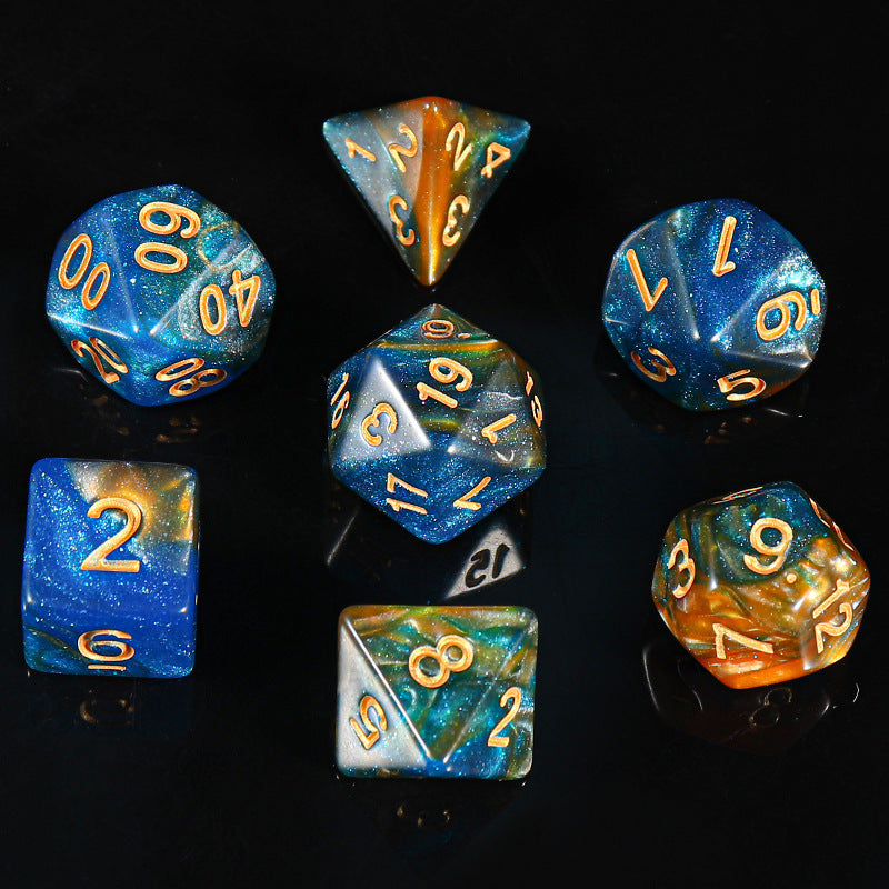 Close-up of starry design on gaming dice image 3