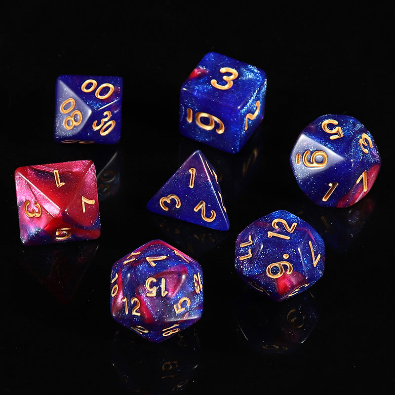 Close-up of starry design on gaming dice image 3