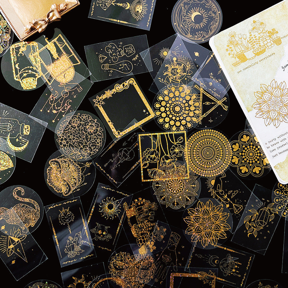 Assorted mandala stickers for journaling