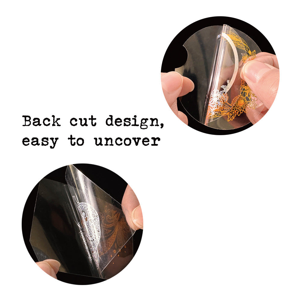 Creative placement of stickers on a journal page