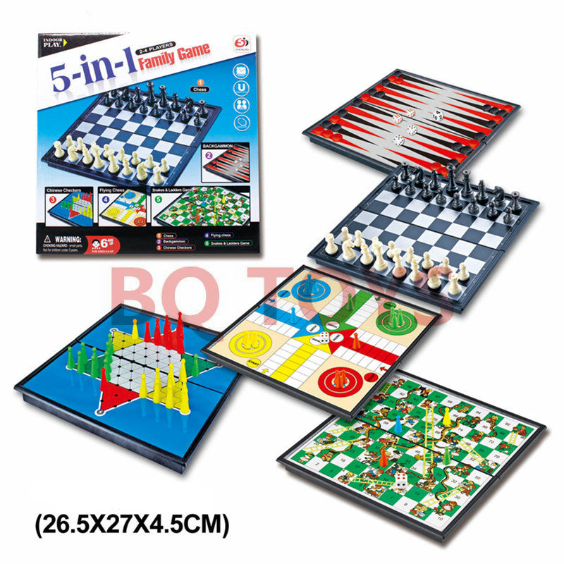 Portable Chess Set for Kids displayed on table