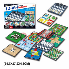 Portable Chess Set for Kids displayed on table