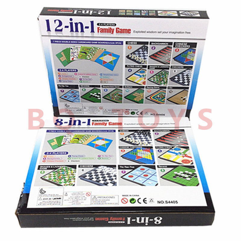Board of 18-in-1 game set for kids