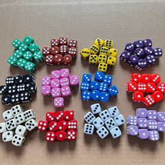 16mm rounded corner solid colour dice image 2