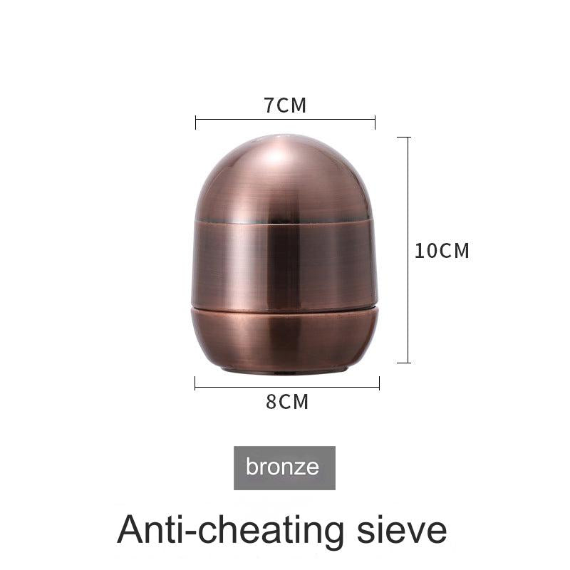 Luxury Vintage Bronze Plated Dice Cup Set
