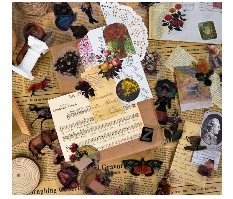 Antique style floral stickers image 6