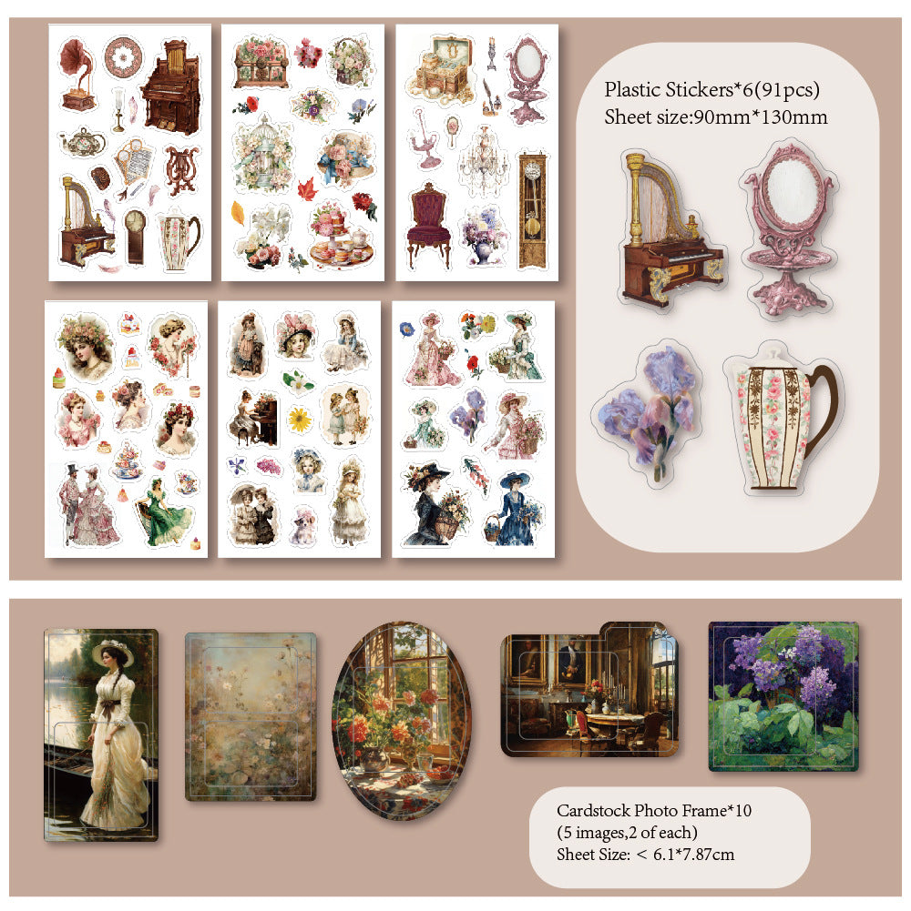 Creative journaling with decorative stickers