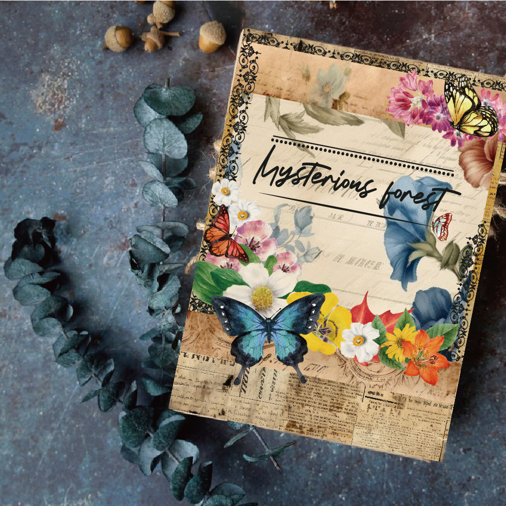 Variety of butterfly stickers on a page