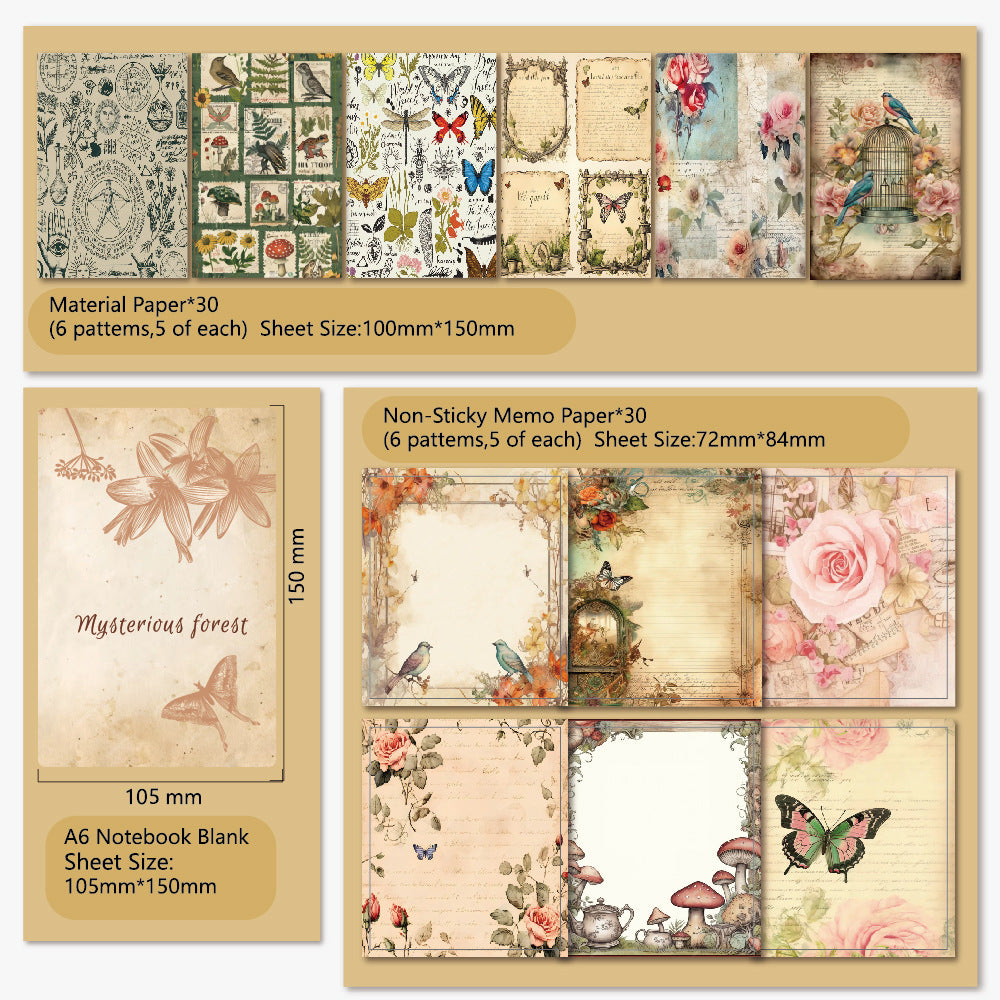 Various size floral stickers for crafts