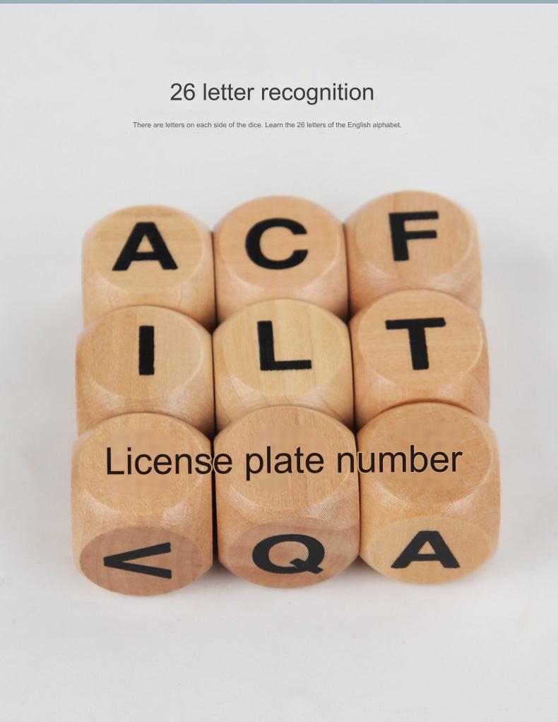 Interactive learning with wooden dice for early development