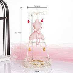 Iron Art Jewelry Organizer holding necklaces