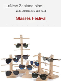Natural Pine Display Stand for glasses