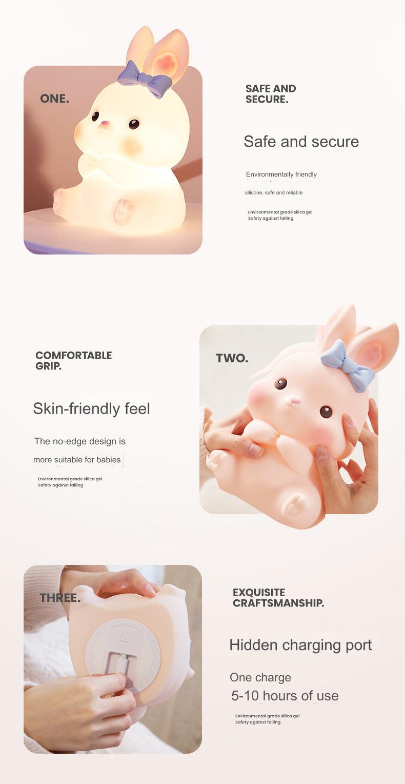 Portable Bunny Night Light with USB charging