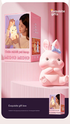 Soothing Bunny Night Light in soft silicone