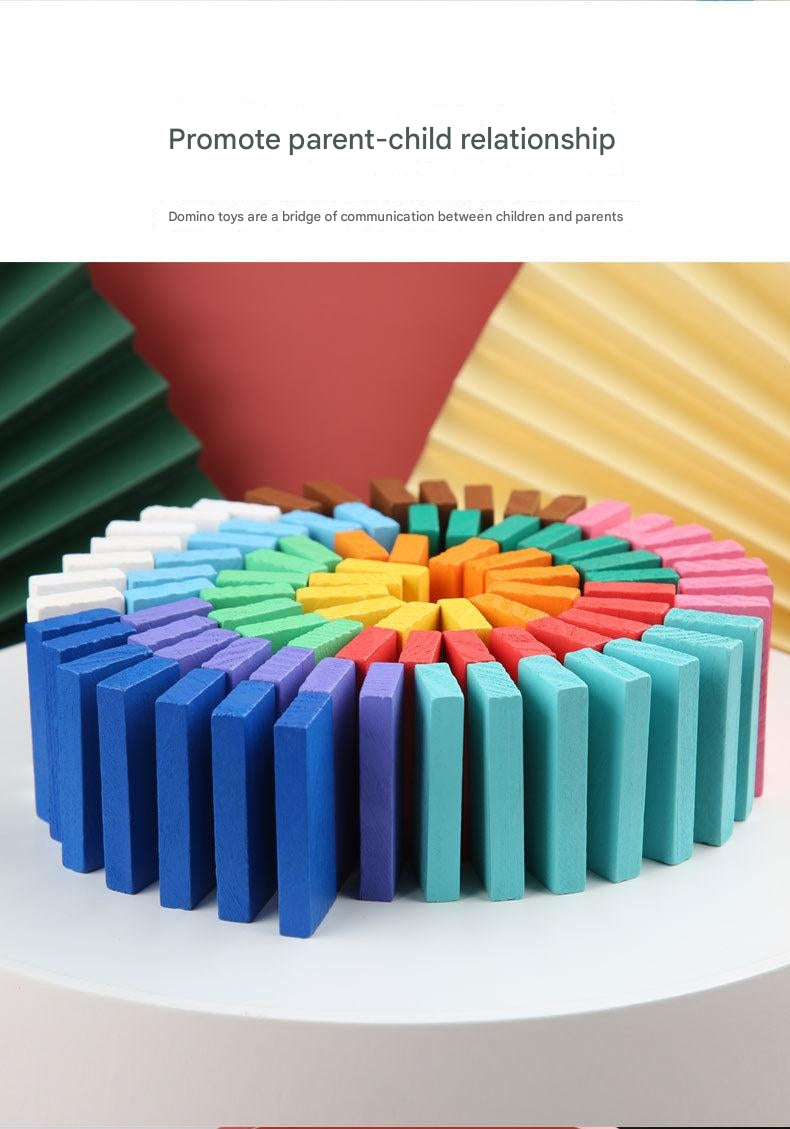 Interactive learning with wooden dominoes