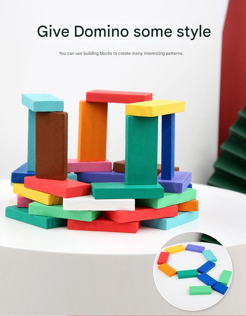 Building structures using domino blocks