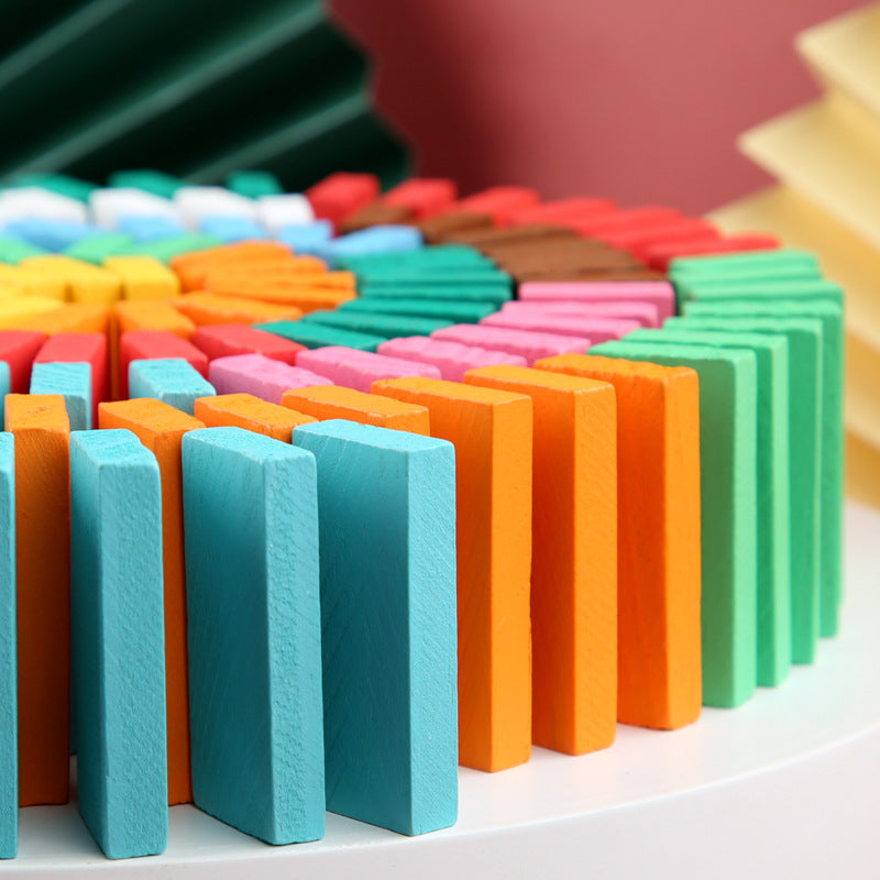 Interactive learning with wooden dominoes