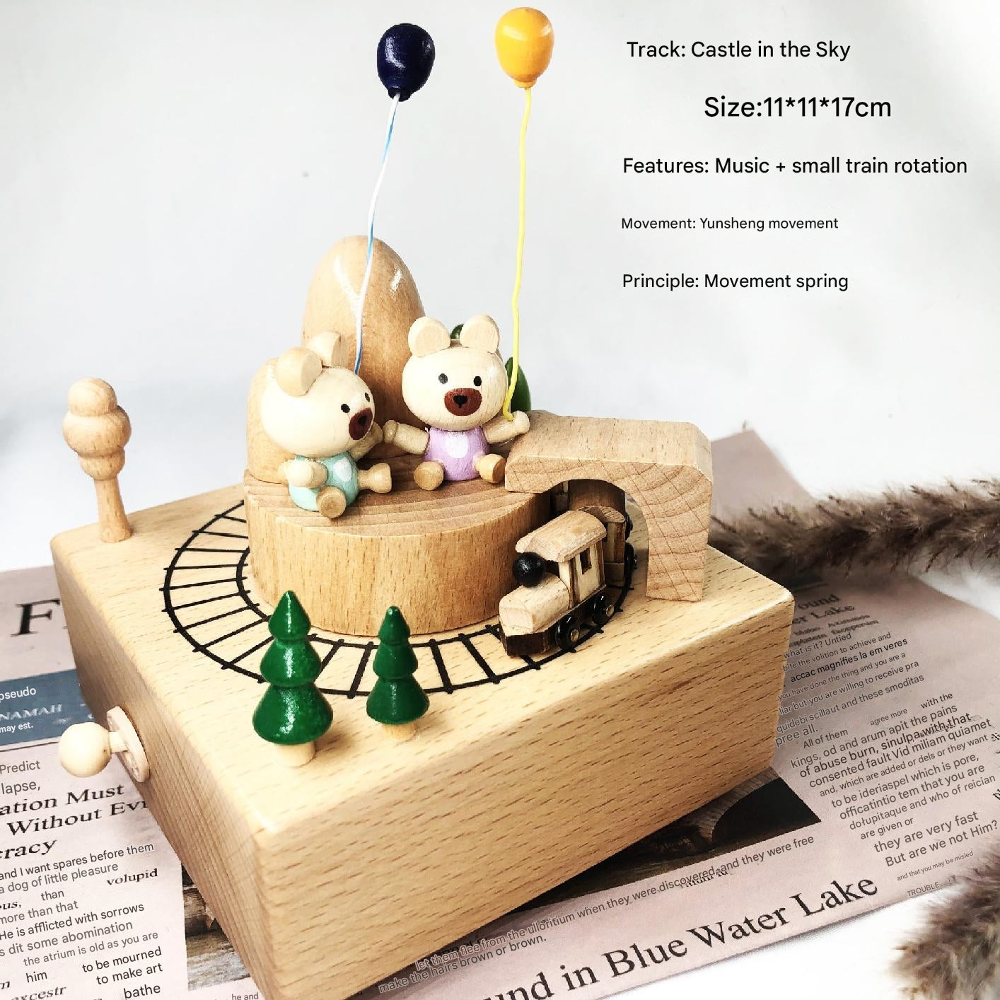 Beautifully designed rotating carousel music box