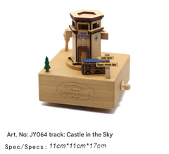 Vintage style music box with carousel theme