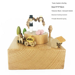 Carousel Music Box showcasing intricate woodcraft