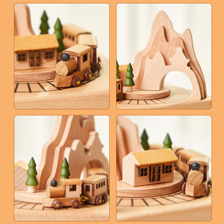 Beautifully designed rotating carousel music box
