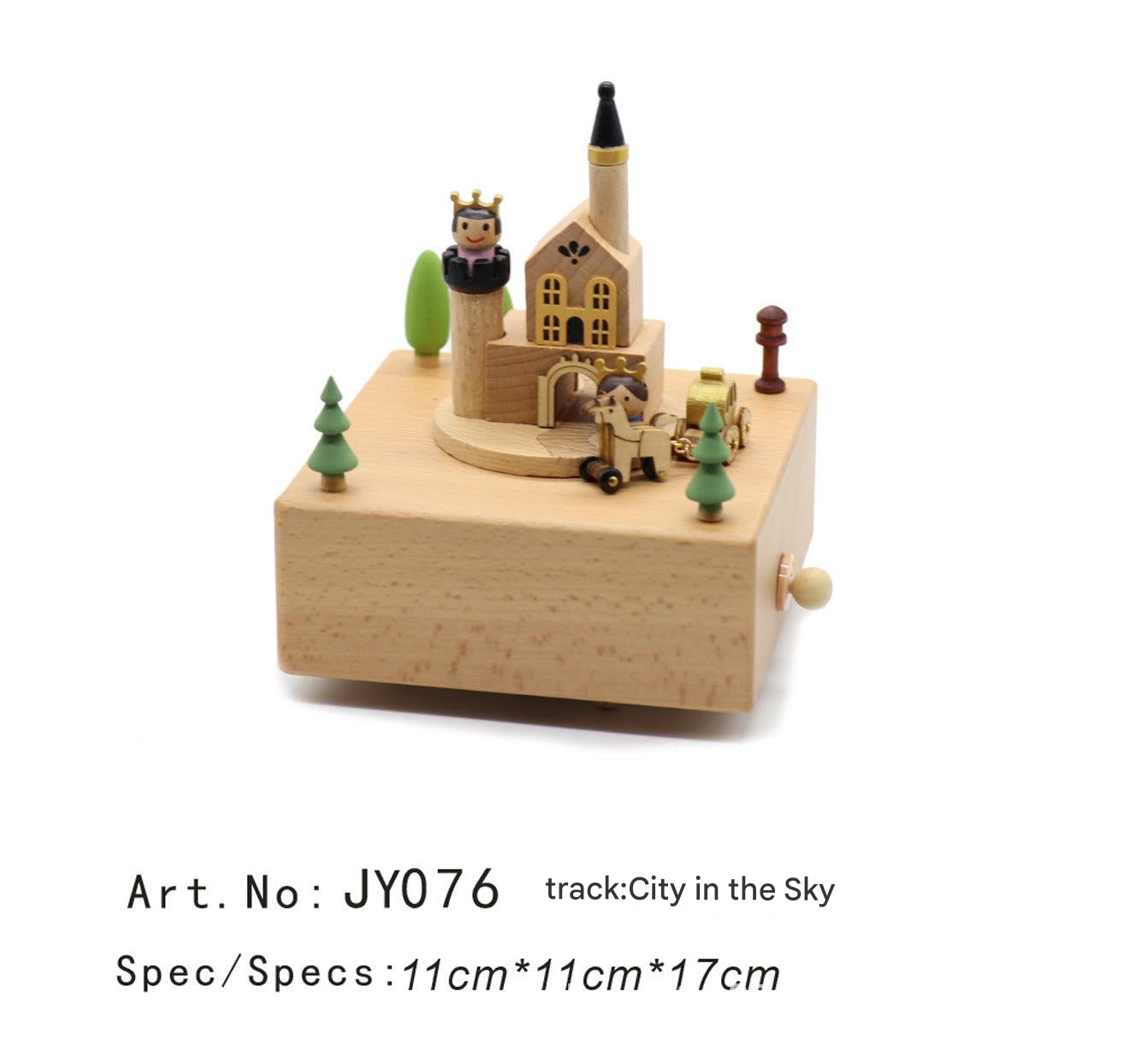 Beautifully designed rotating carousel music box