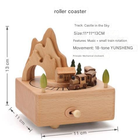 Carousel Music Box showcasing intricate woodcraft