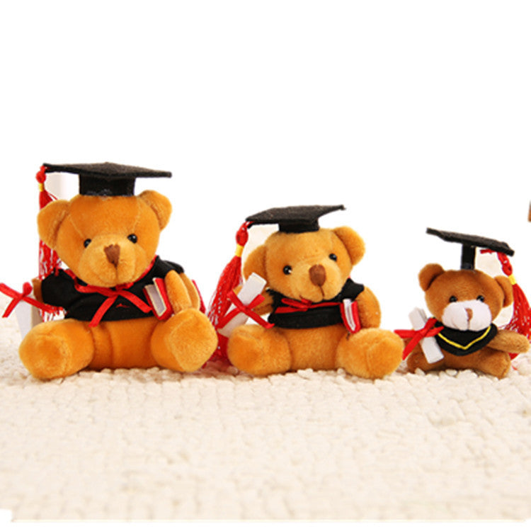 Cuddly plush bear for graduation celebration