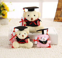 Close-up view of graduation bear with cap