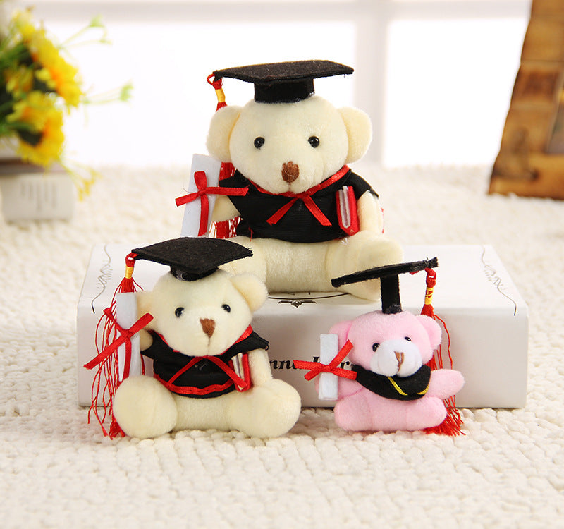 Cuddly plush bear for graduation celebration