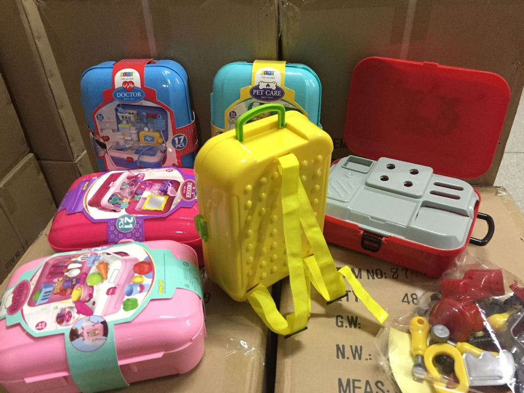 Kids play kitchen set with accessories